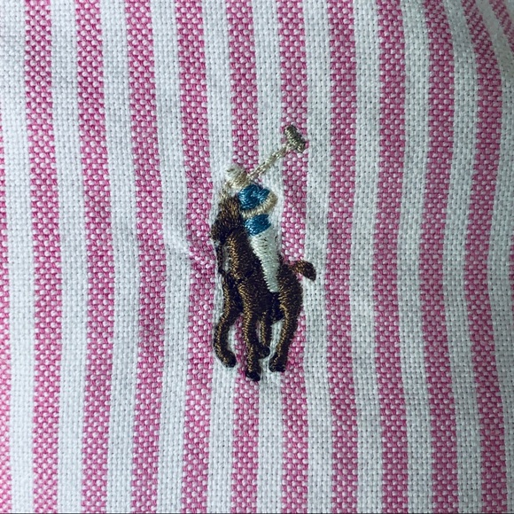 Ralph Lauren Pink & White Oxford Shirt Dress 16 - Picture 5 of 7